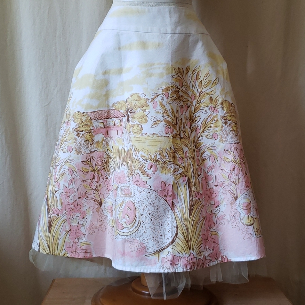 French country Twenty One picnic skirt